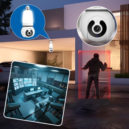LumiGuard – Cámara de seguridad inteligente inalámbrica con bombilla