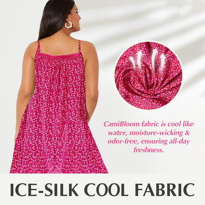 BloomMuse – Florales Sommerkleid mit Spaghettiträgern