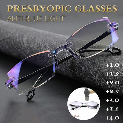 VisionGuard – Gafas de lectura de doble uso Sapphire antirreflejante de luz azul