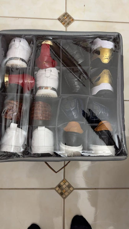 ShoeNest – Cajas Organizadoras Plegables de Tela para Zapatos