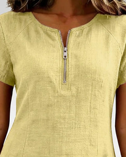 UrbanBreeze Zip – Alltags-Kleid aus der Cotton-Line