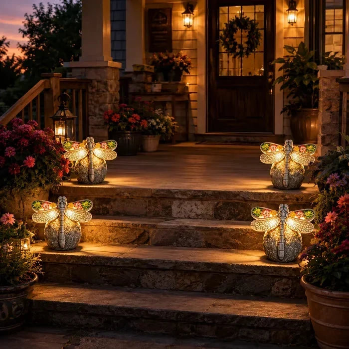 GlowWing – Luz solar para jardín con forma de libélula