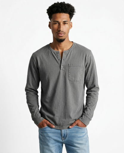 Theodore | Klassisches Vintage-Langarmshirt