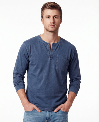 Theodore | Klassisches Vintage-Langarmshirt