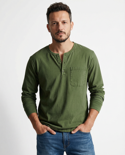 Theodore | Klassisches Vintage-Langarmshirt