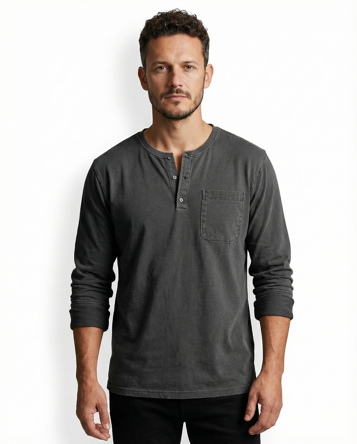 Theodore | Klassisches Vintage-Langarmshirt