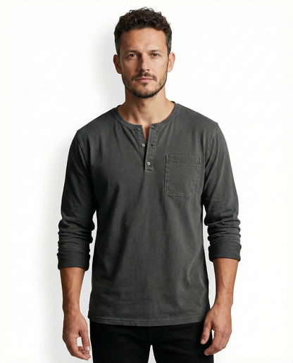 Theodore | Klassisches Vintage-Langarmshirt