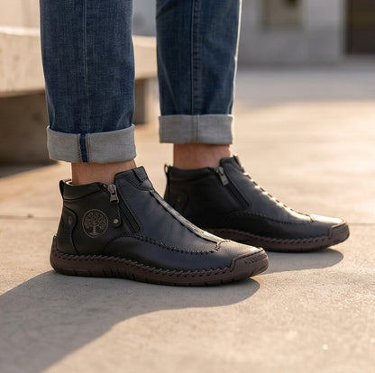 Hudson — Handgenähte Lederstiefeletten