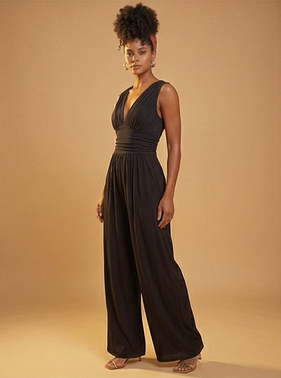 Charity™ – Schicker ärmelloser Jumpsuit mit weitem Bein
