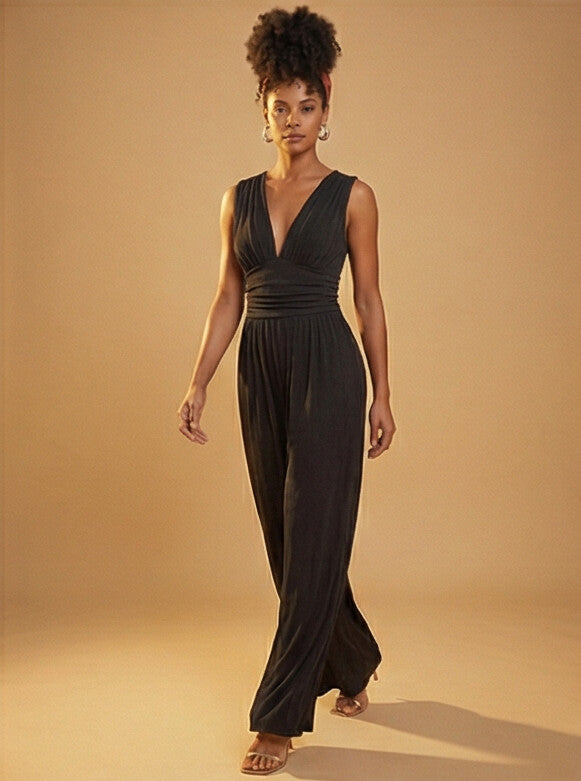 Charity™ – Schicker ärmelloser Jumpsuit mit weitem Bein