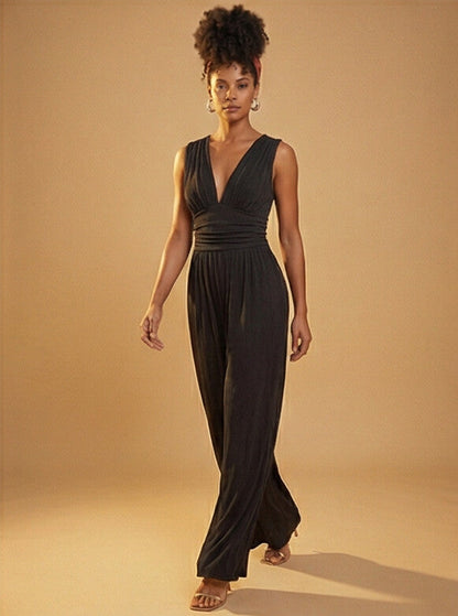 Charity™ – Schicker ärmelloser Jumpsuit mit weitem Bein