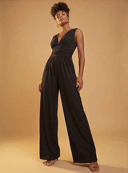 Charity™ – Schicker ärmelloser Jumpsuit mit weitem Bein