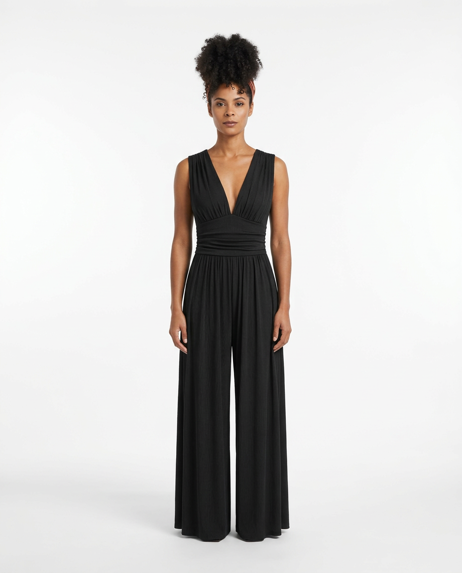 Charity™ – Schicker ärmelloser Jumpsuit mit weitem Bein