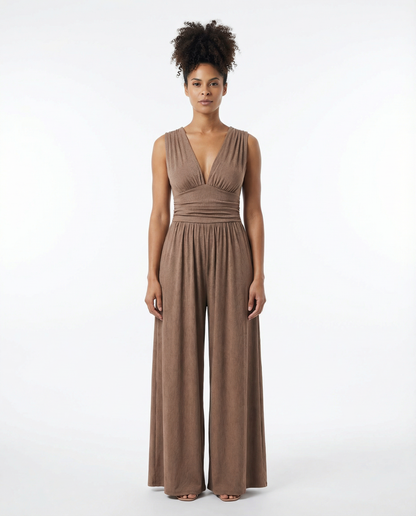 Charity™ – Schicker ärmelloser Jumpsuit mit weitem Bein
