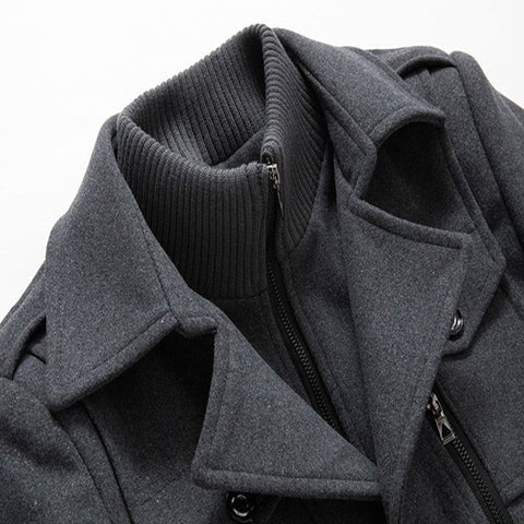 Peaky™ – Abrigo masculino de dos piezas para estilo y calidez