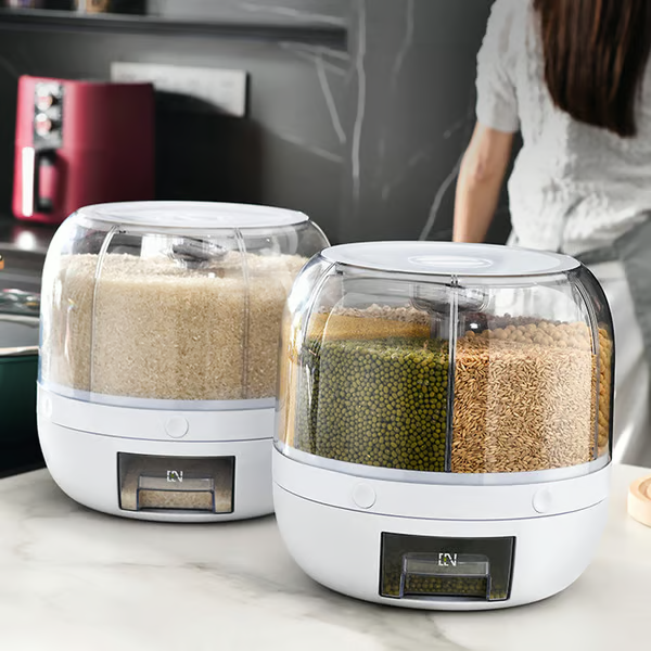 SealFresh – Dispensador de granos con tapa antiderrame
