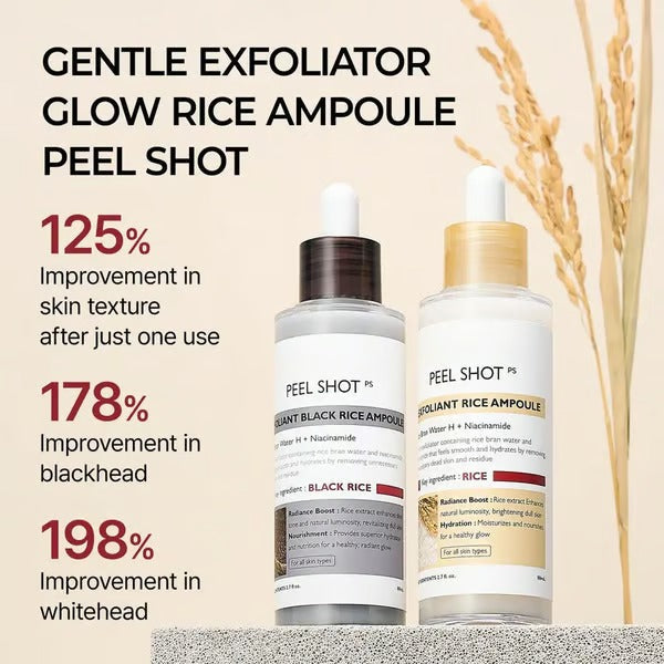 SkinAura – Suero Ampolla Exfoliante Suave de Arroz Negro