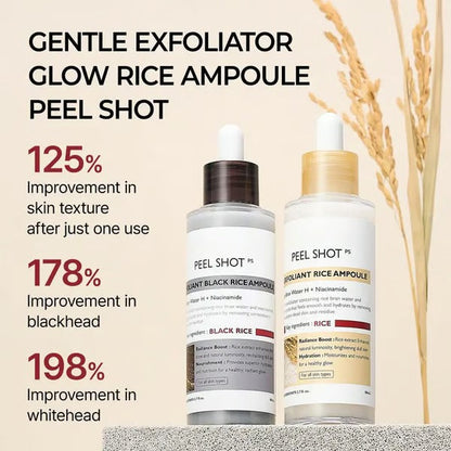 SkinAura – Suero Ampolla Exfoliante Suave de Arroz Negro