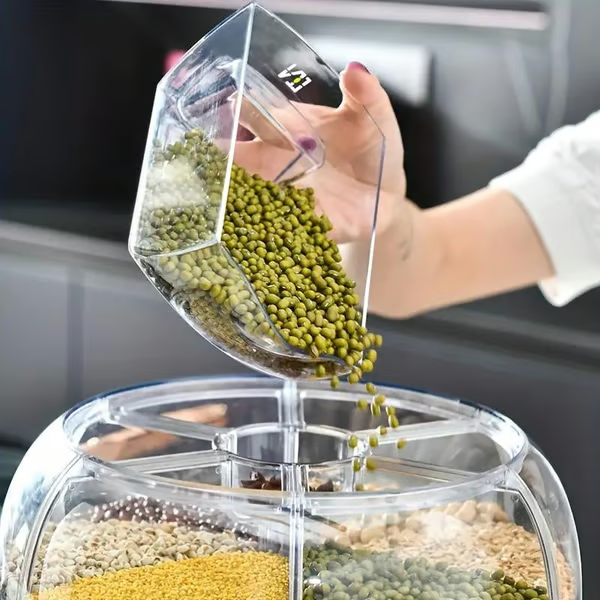 SealFresh – Dispensador de granos con tapa antiderrame