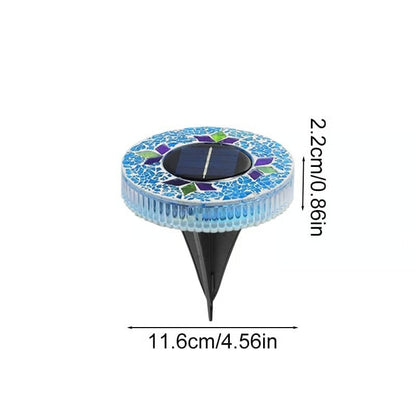 NightMosaic – Luces solares LED de camino impermeables