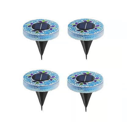 NightMosaic – Luces solares LED de camino impermeables