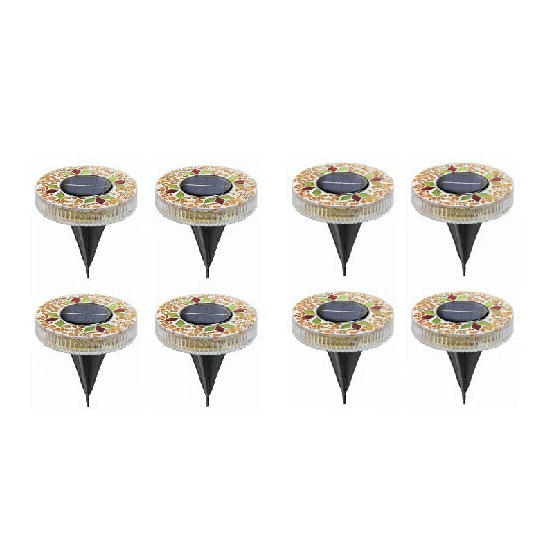 NightMosaic – Luces solares LED de camino impermeables