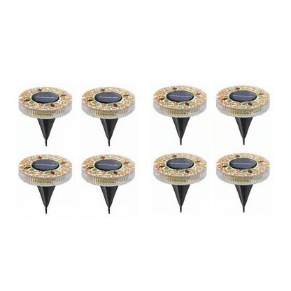 NightMosaic – Luces solares LED de camino impermeables