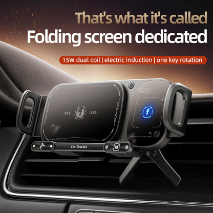 ChargeDrive – Soporte giratorio para coche con carga inalámbrica