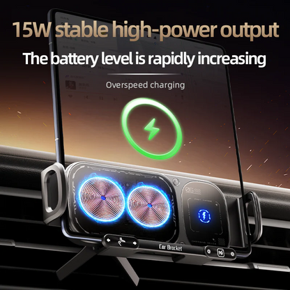 ChargeDrive – Soporte giratorio para coche con carga inalámbrica