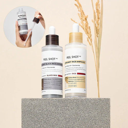 SkinAura – Suero Ampolla Exfoliante Suave de Arroz Negro