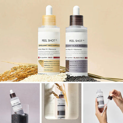 SkinAura – Suero Ampolla Exfoliante Suave de Arroz Negro
