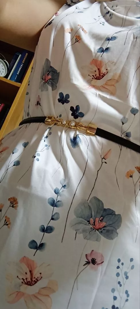 BellaWaist – Cinturón de moda con hebilla de perlas para mujer
