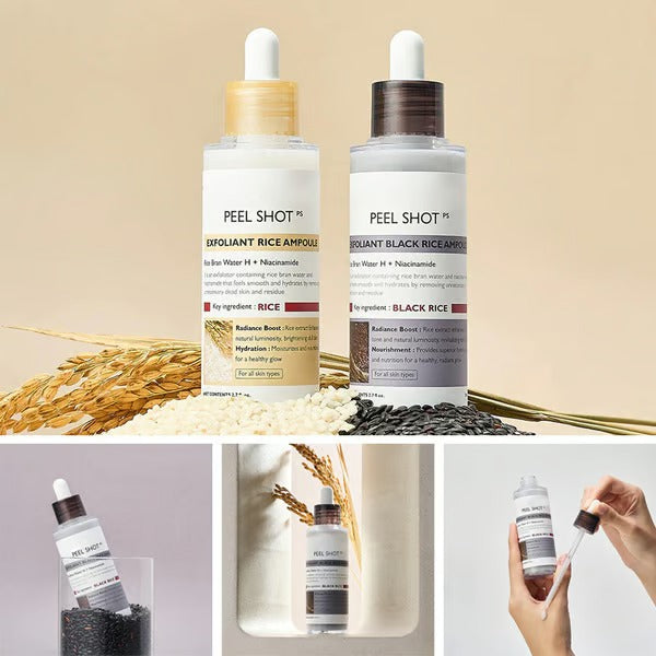SkinAura – Suero Ampolla Exfoliante Suave de Arroz Negro