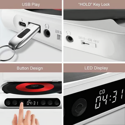 SoundCarry – Reproductor de CD Bluetooth portátil