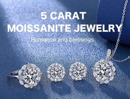 DiamondGlow – 5-Karat-Moissanit-Schmuck