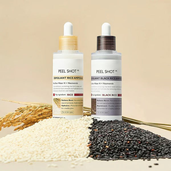 SkinAura – Suero Ampolla Exfoliante Suave de Arroz Negro