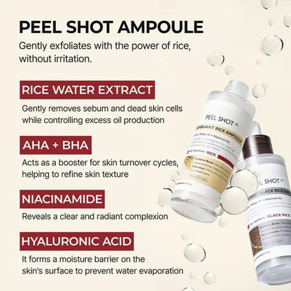 SkinAura – Suero Ampolla Exfoliante Suave de Arroz Negro