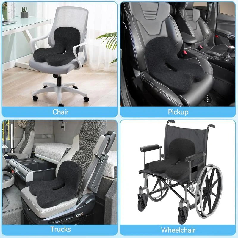 ComfyGrip – Rutschfestes Sitzkissen aus Memory-Schaum