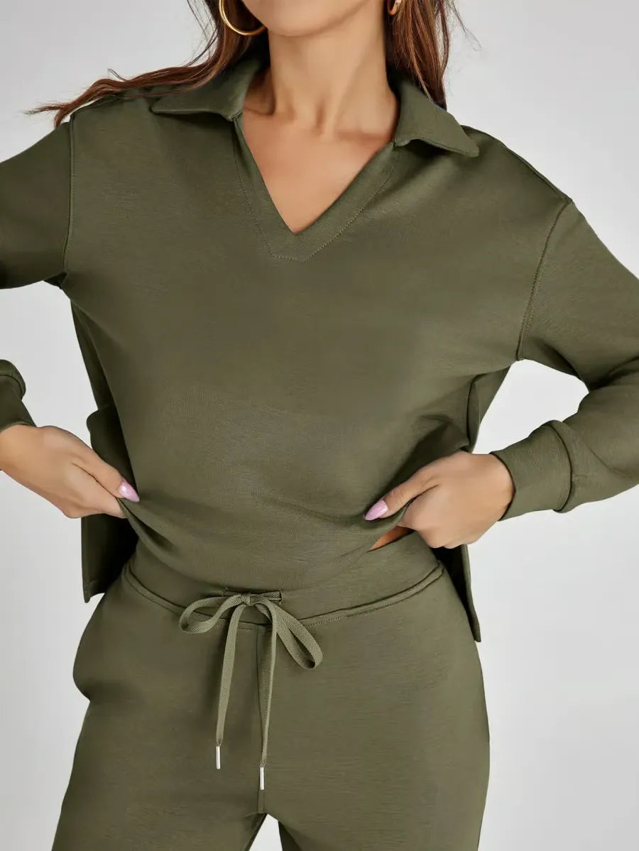 Conjunto SkySilk – Ropa de salón ligera