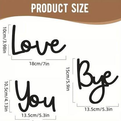 SweetEntry – Decoración de pared para recibidor "Family Love You Bye"
