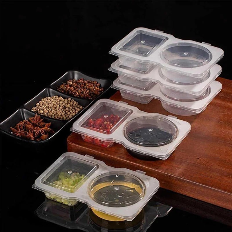 FreshPack Duo – Recipiente de dos compartimentos para snacks