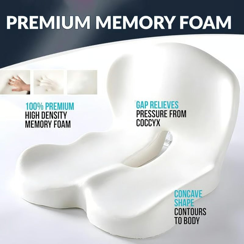 ComfyGrip – Rutschfestes Sitzkissen aus Memory-Schaum