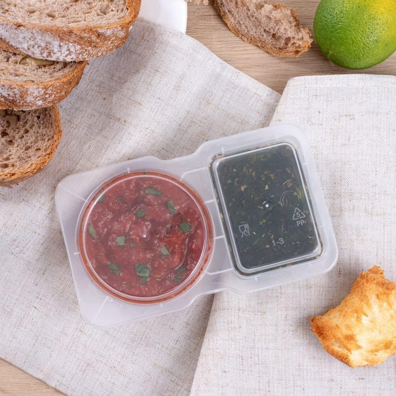 FreshPack Duo – Recipiente de dos compartimentos para snacks