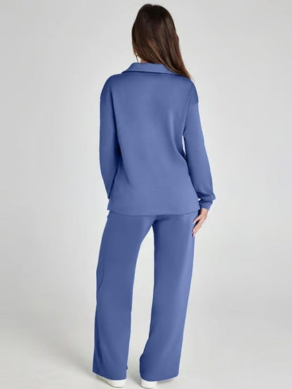 Conjunto SkySilk – Ropa de salón ligera