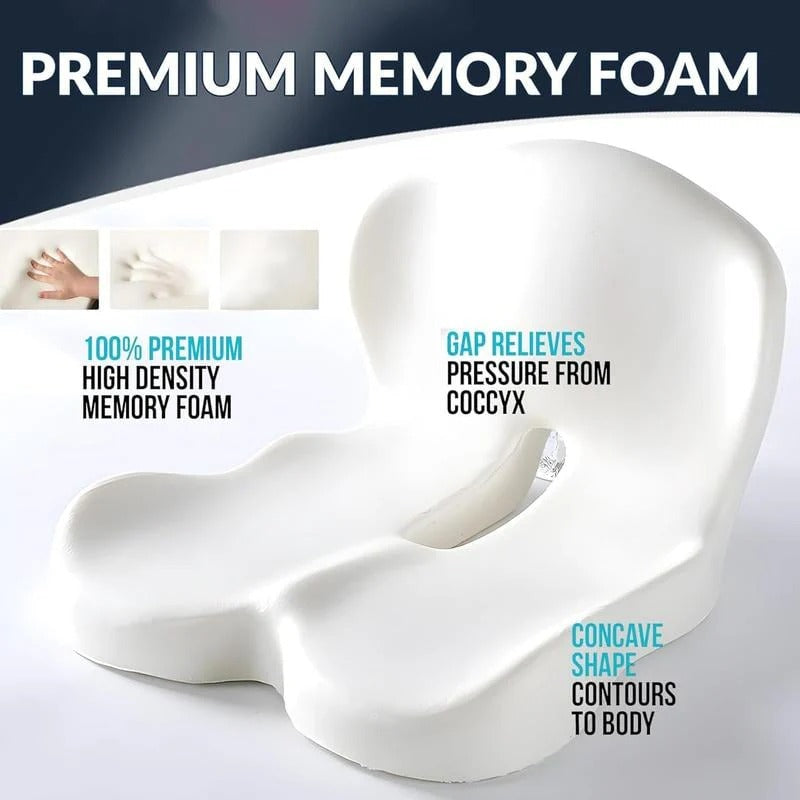 ComfyGrip – Rutschfestes Sitzkissen aus Memory-Schaum