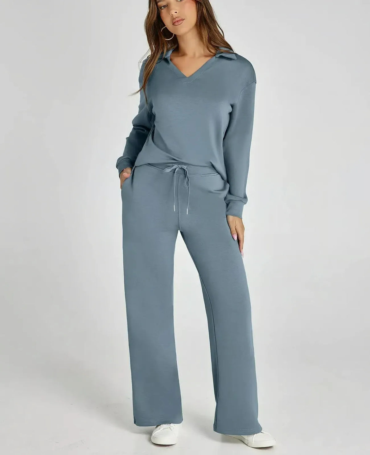 Conjunto SkySilk – Ropa de salón ligera