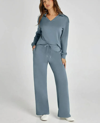 Conjunto SkySilk – Ropa de salón ligera
