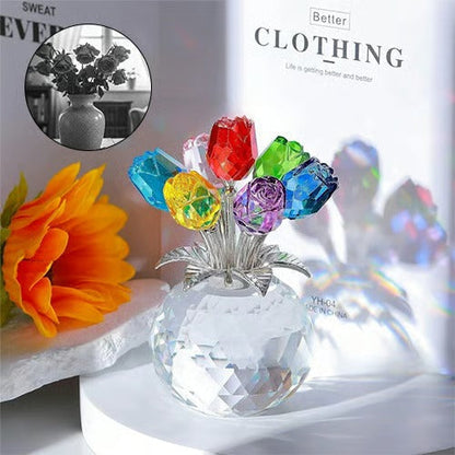 EternaPetal – Mehrfarbige Kristallrose als Geschenk