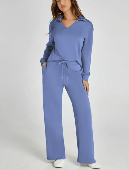 Conjunto SkySilk – Ropa de salón ligera