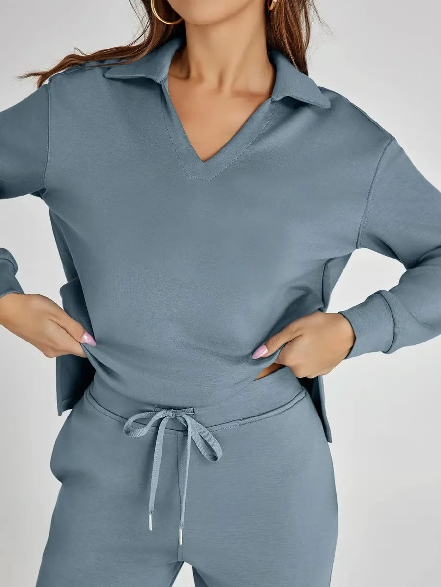 Conjunto SkySilk – Ropa de salón ligera